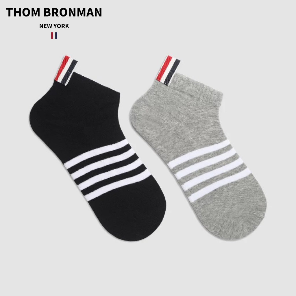 TB【官方正品】THOM BRONMAN汤姆布郎短袜船袜子舒适吸汗防臭透气男