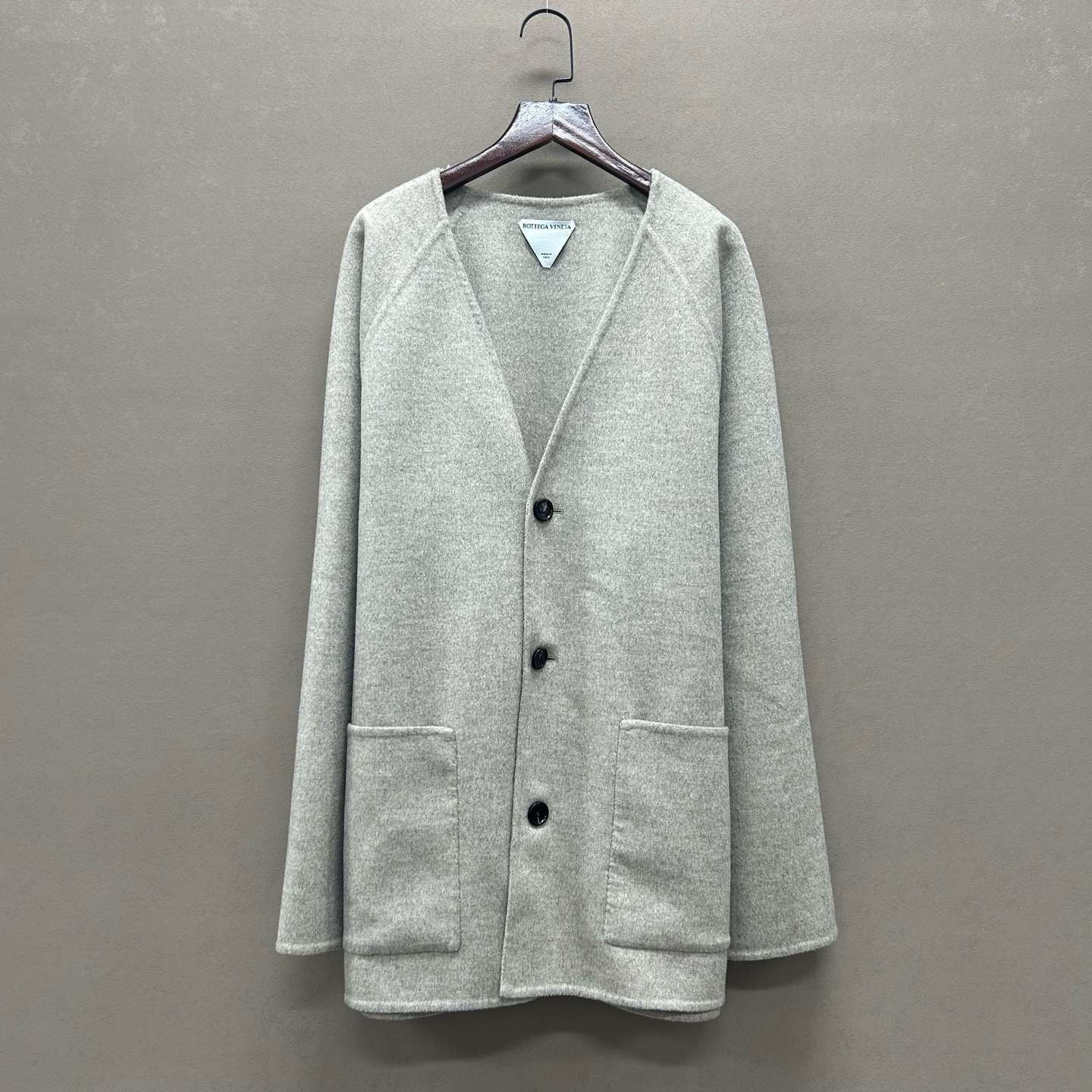 未使用 BOTTEGA VENETA/葆蝶家 最新款栗羊毛大衣 44码 ys000020