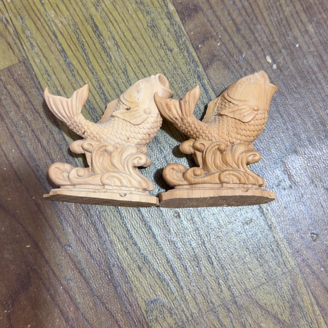 易***欣黄杨木小叶黄杨木小鲤鱼2个