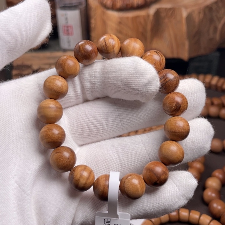 檀香木手串/手链老山檀手串雕花供奉料1.2单圈乱纹