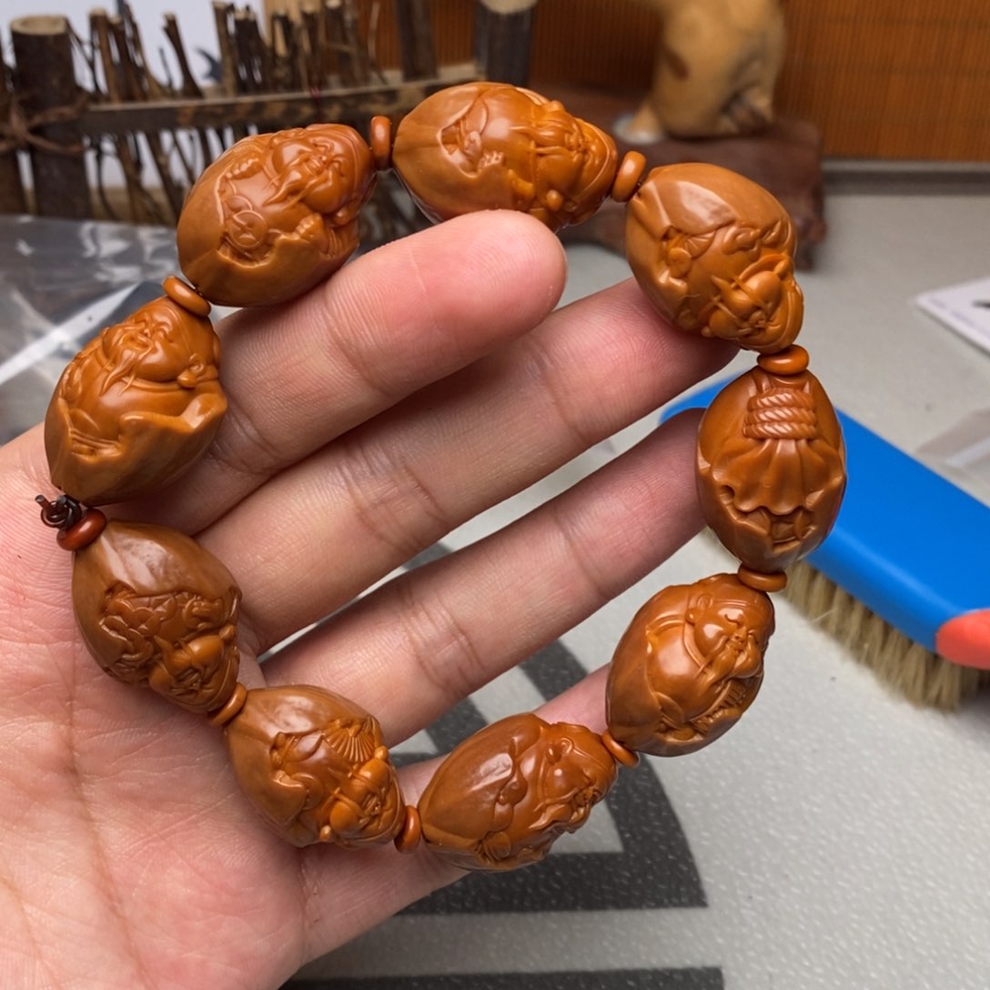 橄榄核手串/手链橄榄核雕刻工艺宇