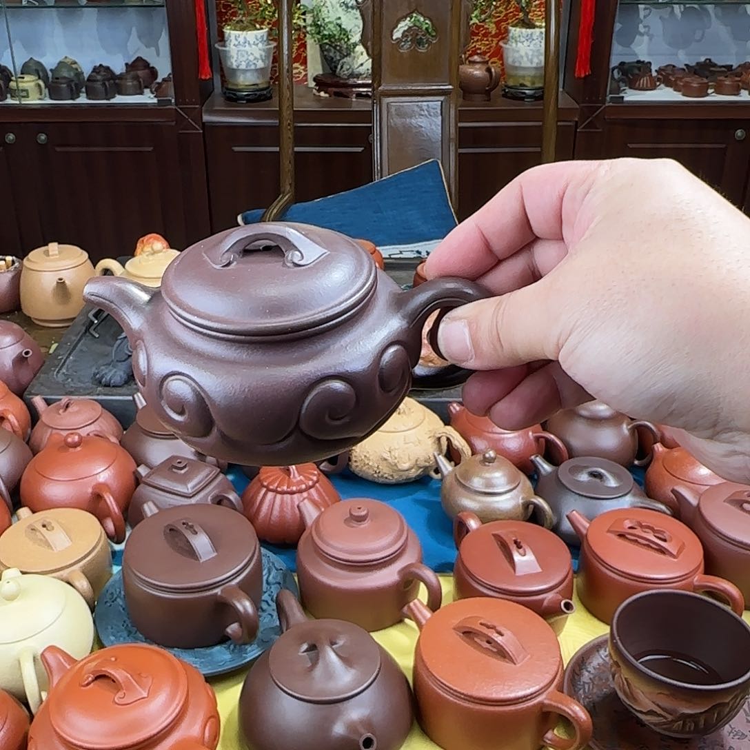 紫砂茶壶仿古如意
