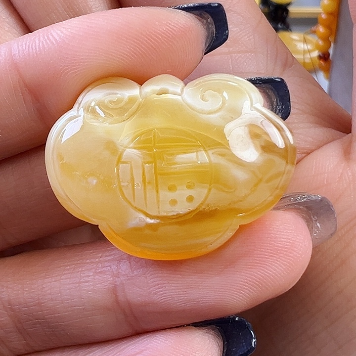 蜜蜡颈饰未镶嵌蜜蜡