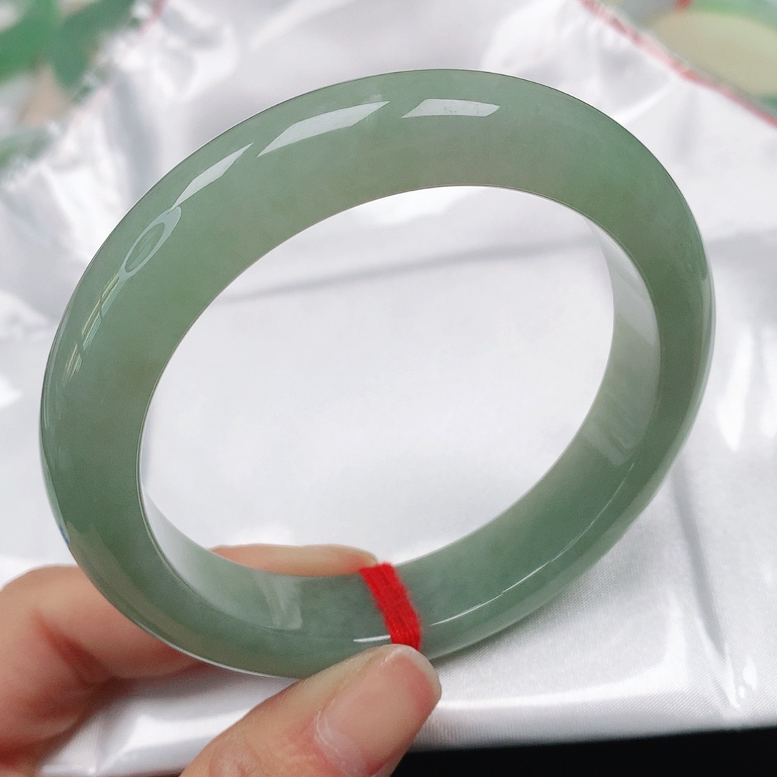 翡翠手镯未镶嵌天然翡翠手镯56