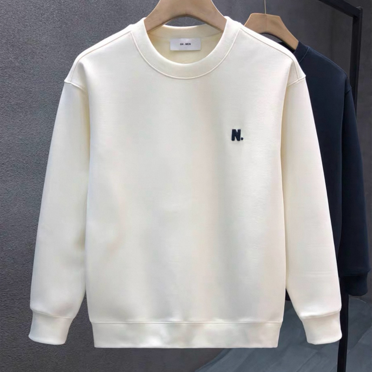 冬款男士时尚百搭圆领加绒卫衣-25817