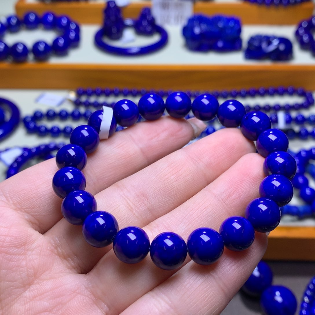 青金石手串未镶嵌9m