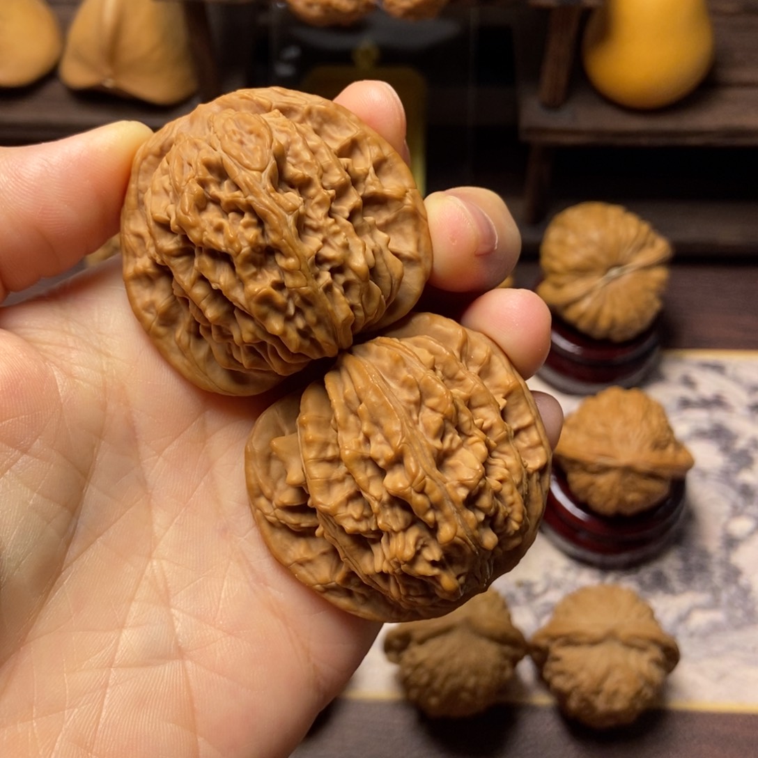 文玩核桃把件四座楼尺寸45