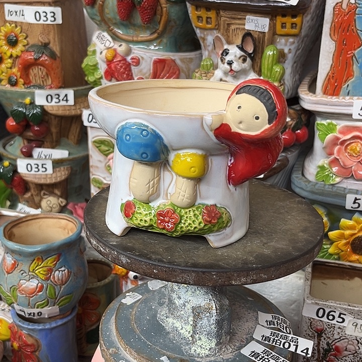 粗陶材质多肉花盆