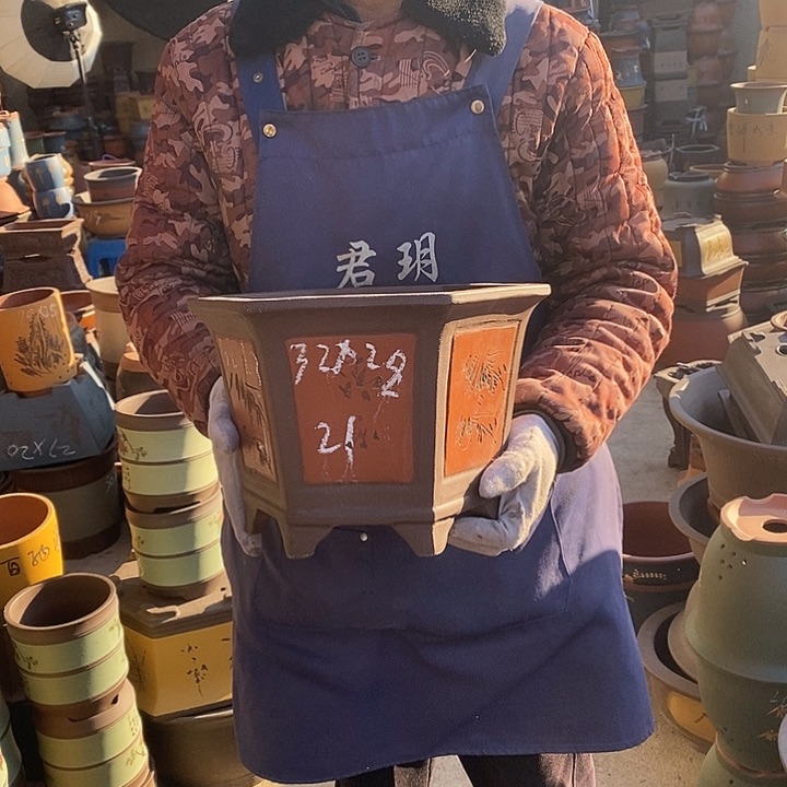 紫砂花盆紫砂花盆