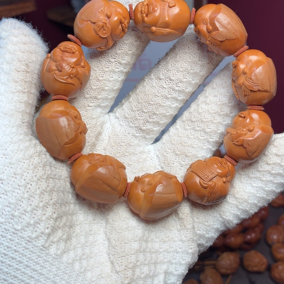 橄榄核手串包衣弥勒