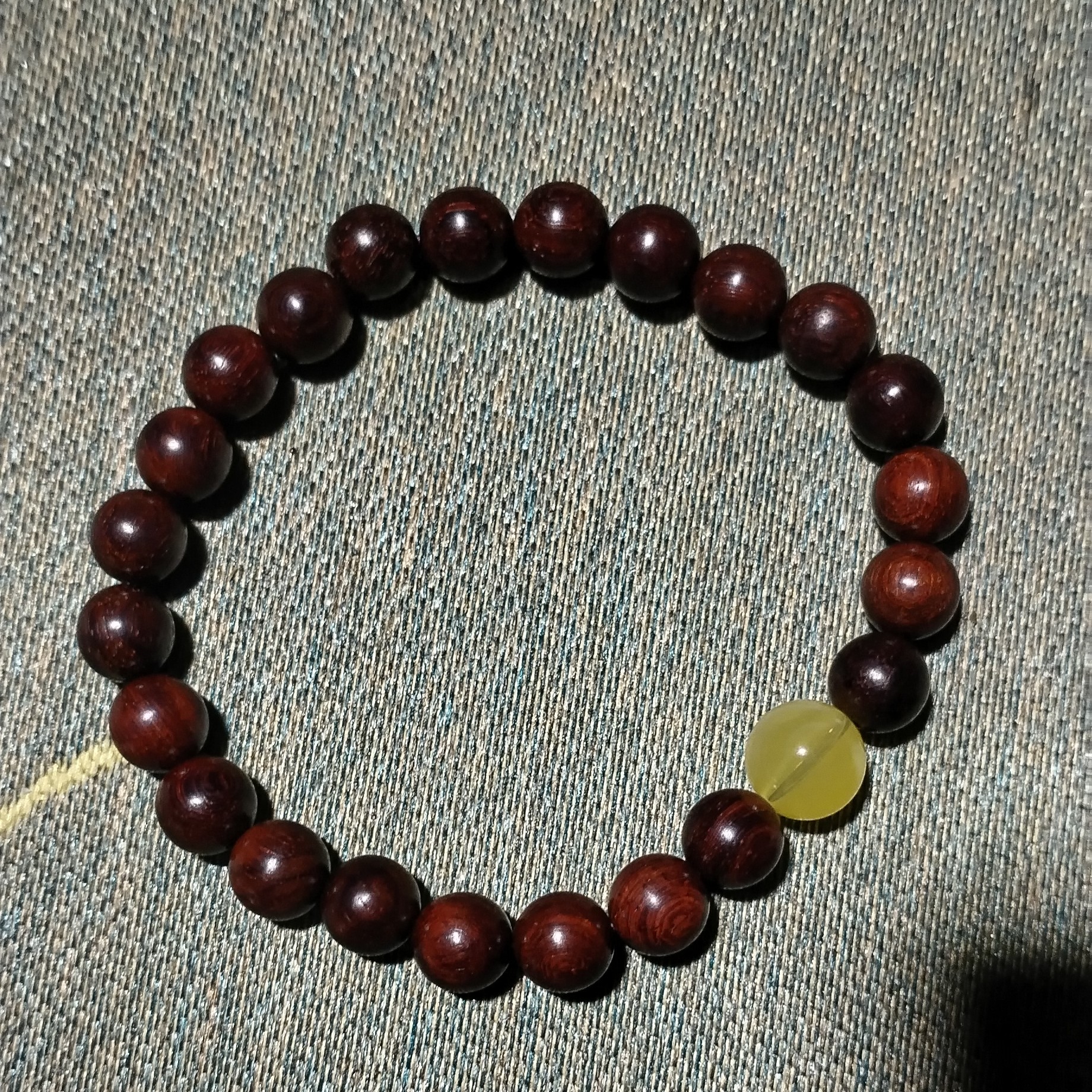 【瑞泽原创】紫檀8mm单圈佛珠手串情侣国风文玩