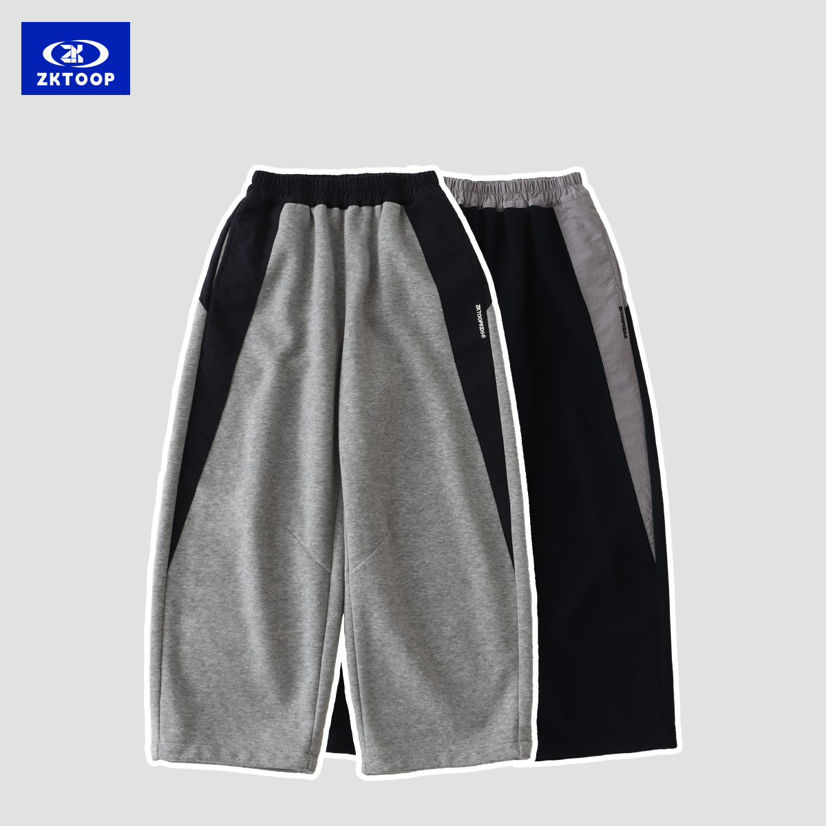 【Z&K】秋季中大童简约百搭舒适休闲裤ZK-6231096-6231097