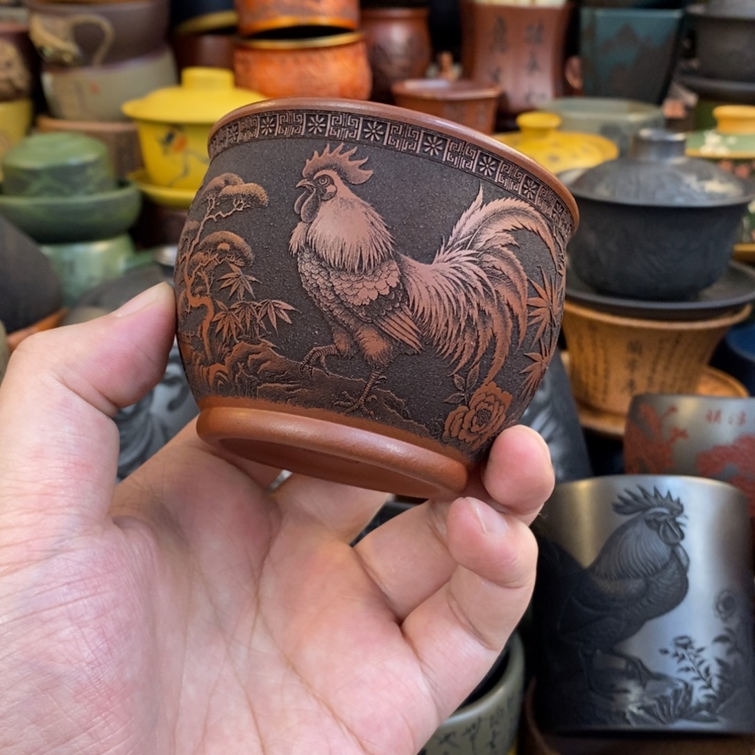 紫砂公道杯宜兴全手工紫砂杯