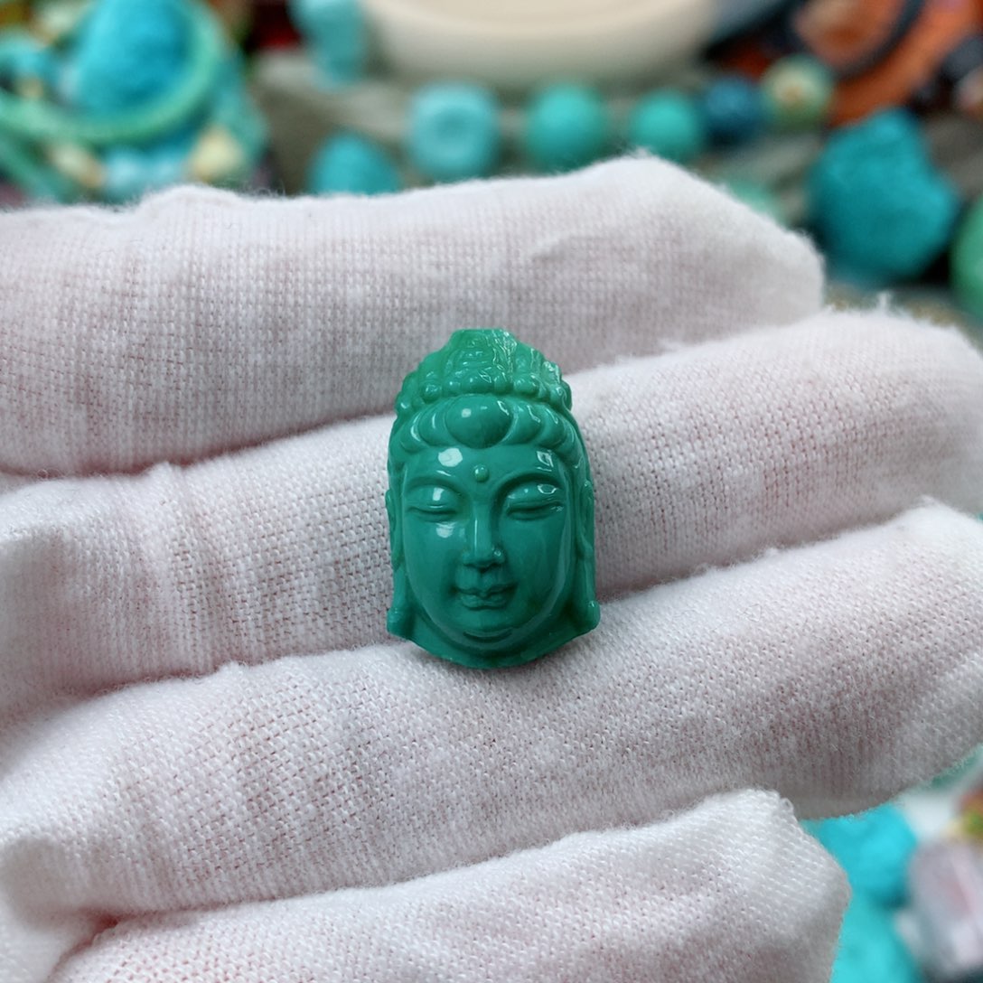 绿松石未镶嵌珠宝半成品