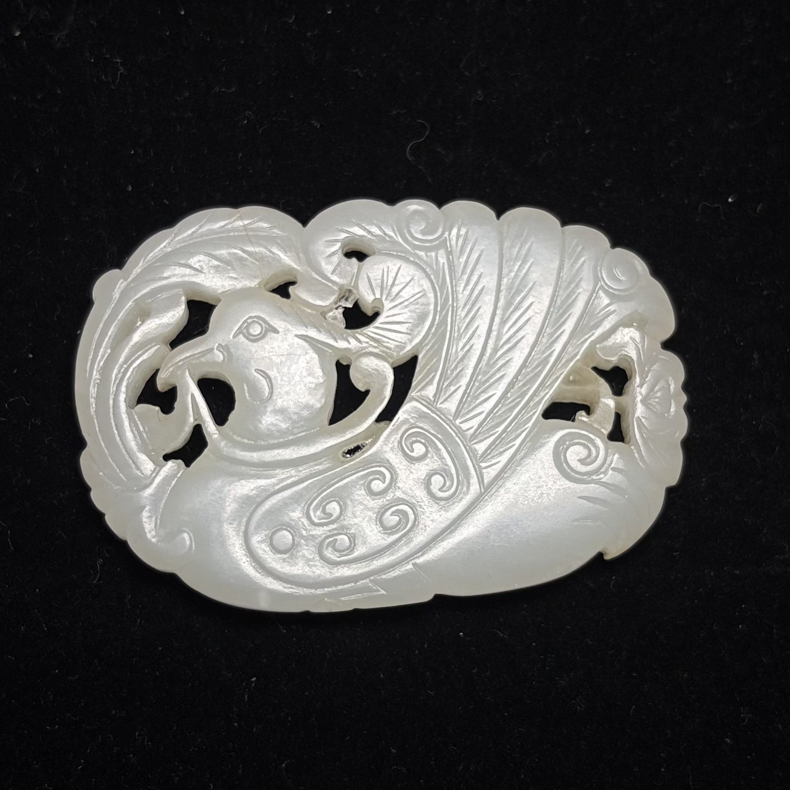 和田玉凤鸟佩 天鸡佩