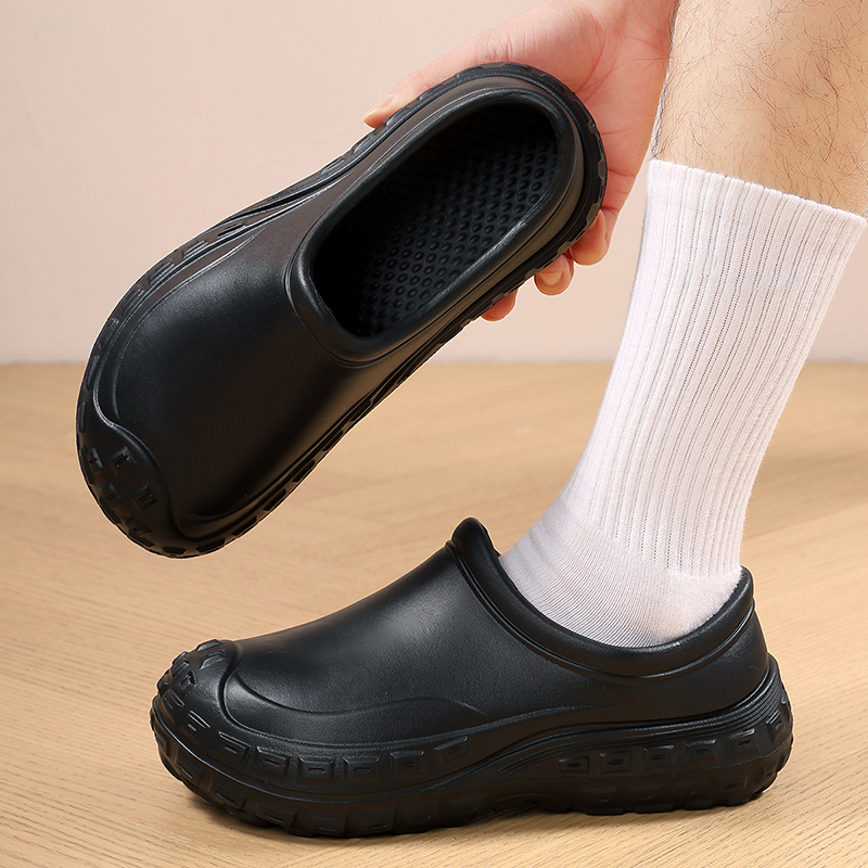 厨师鞋厨房工作专用防滑鞋男女食品厂劳保鞋厚底耐磨防臭鞋防水鞋