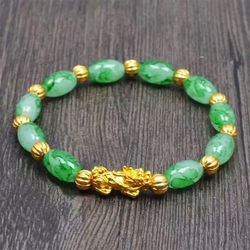 天承 拼色中国风百搭轻奢古法首饰手链（C06）