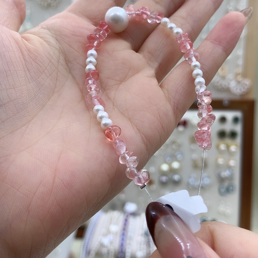 银S925镶嵌耳饰淡水珍珠