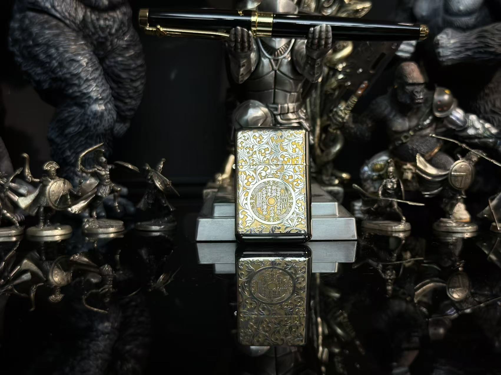 白镍版双面唐草山鬼花钱（配官方礼盒证书裸机）