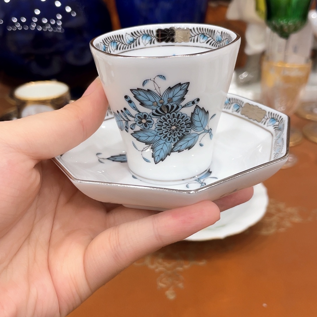 摆件中古赫伦茶杯