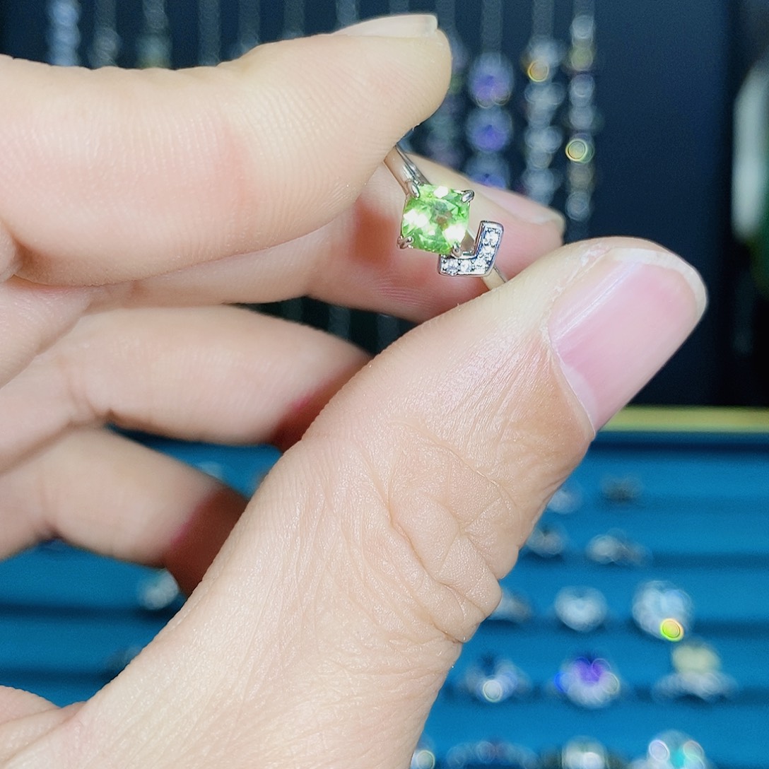 紫晶珠宝半成品银S925镶嵌
