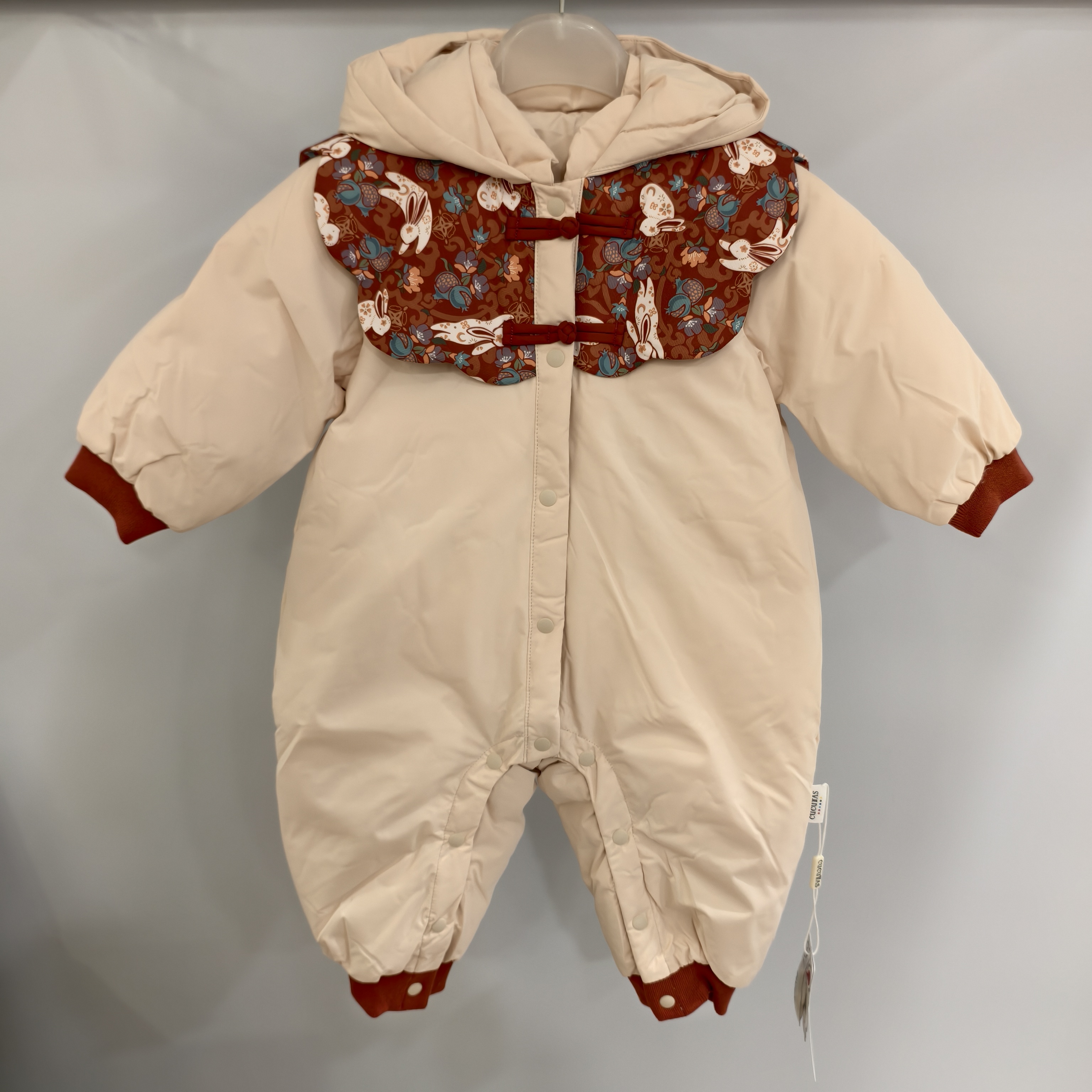 Cucutas婴童羽绒连体加厚保暖羽绒爬服婴儿冬款外出服CY25WIW095