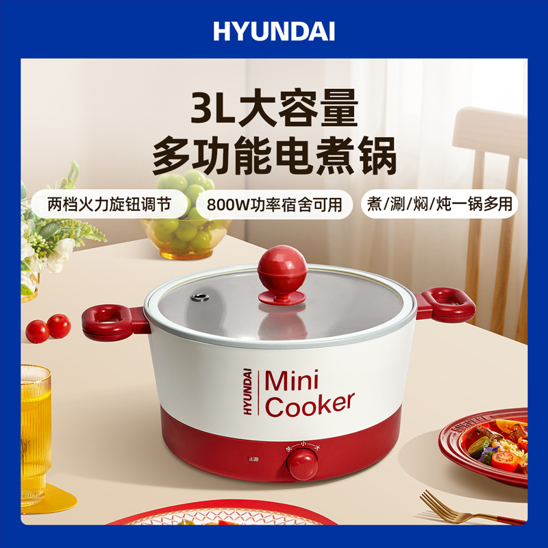 HYUNDAI多功能电煮锅火锅