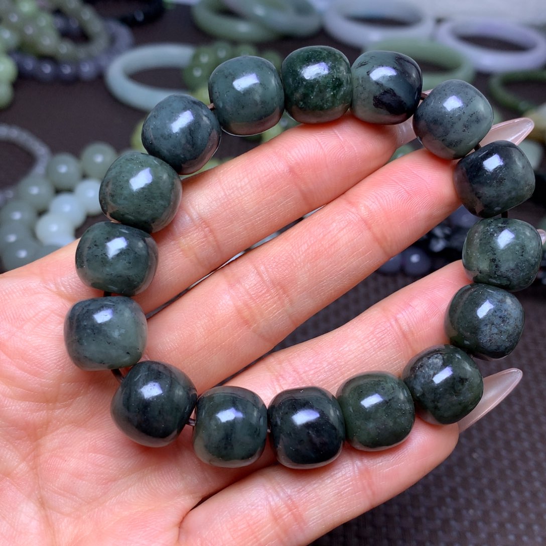 未镶嵌手串和田玉卡14