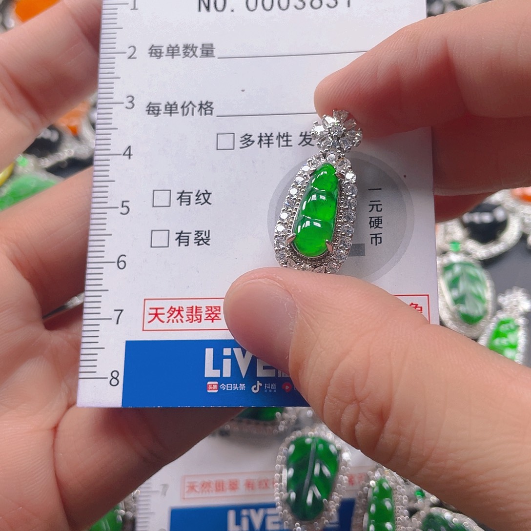 翡翠未镶嵌吊坠(不含链)