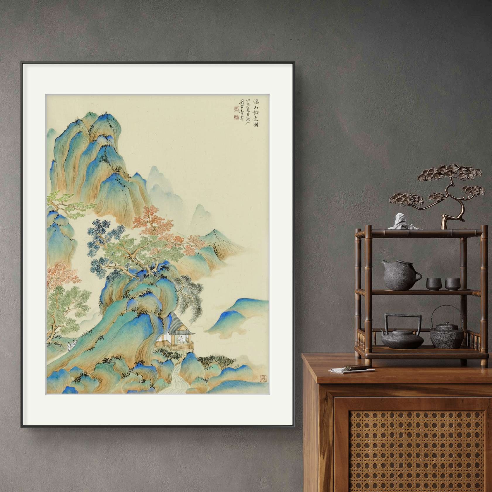 刘常青传统山水画青绿山水