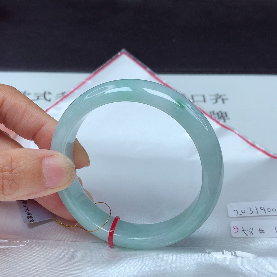翡翠手镯未镶嵌58圈0159