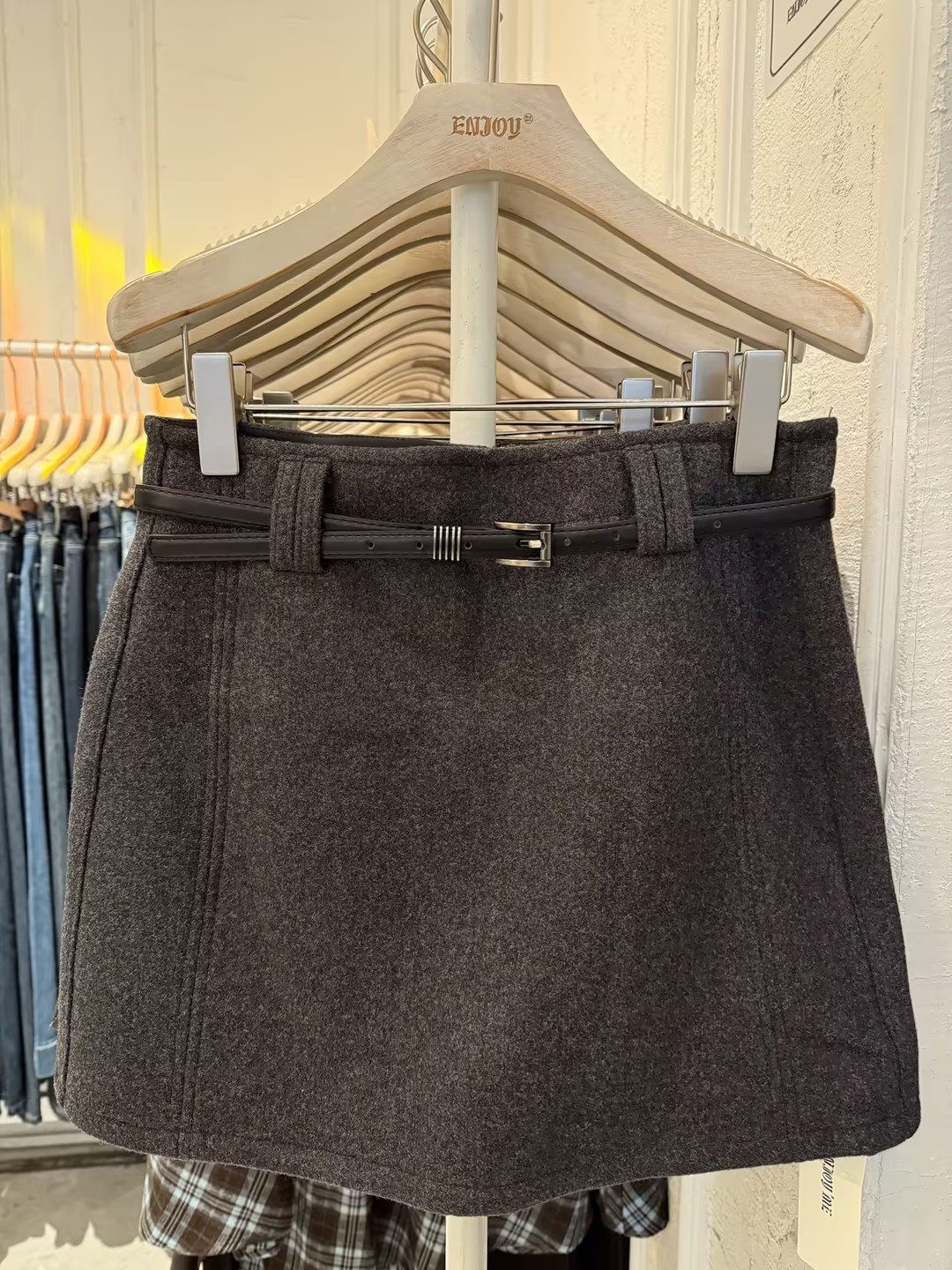 【门店同款】ENJOY冬季韩系百搭显瘦半裙168693710