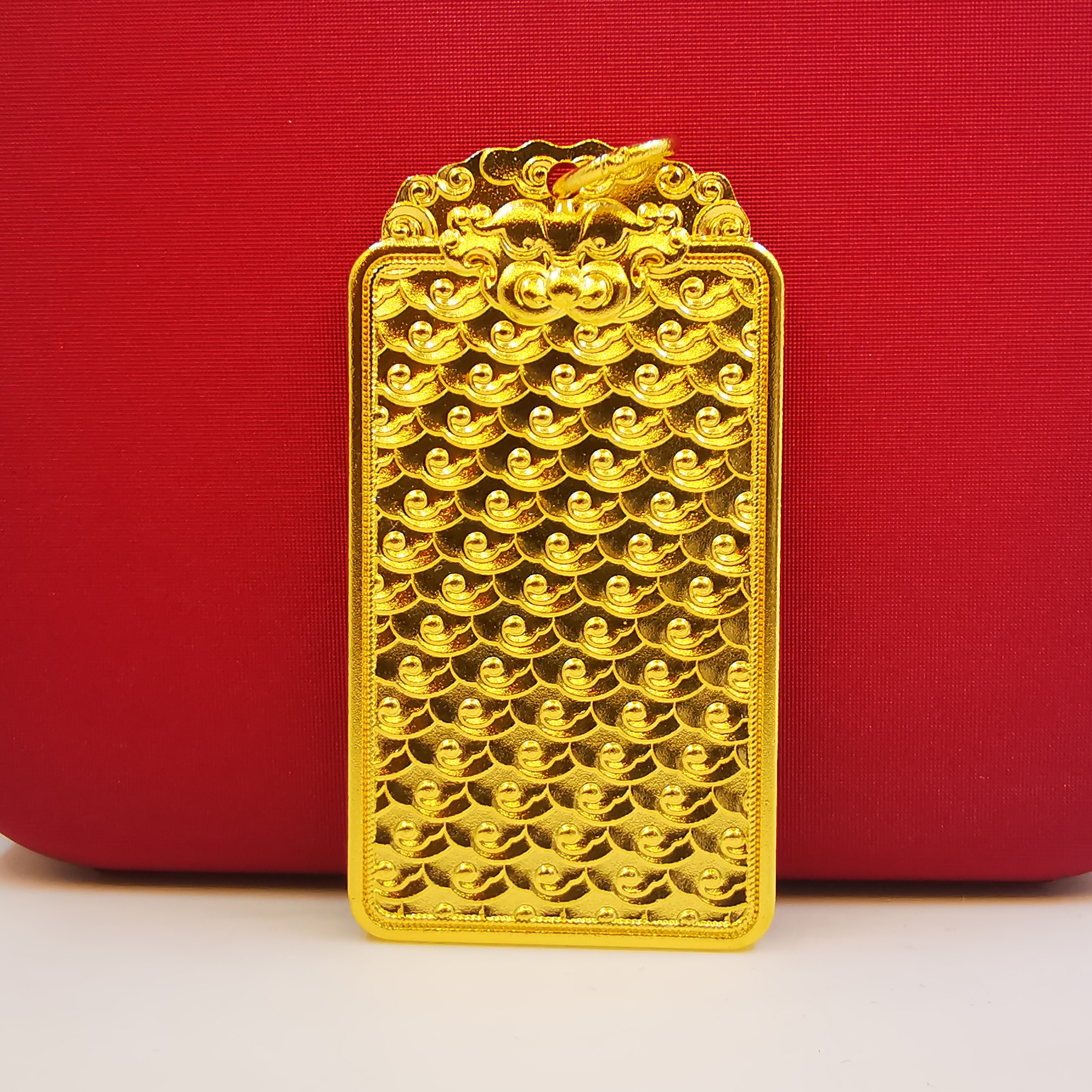 吊坠足银 金银貔貅祥云无事牌吊坠百搭