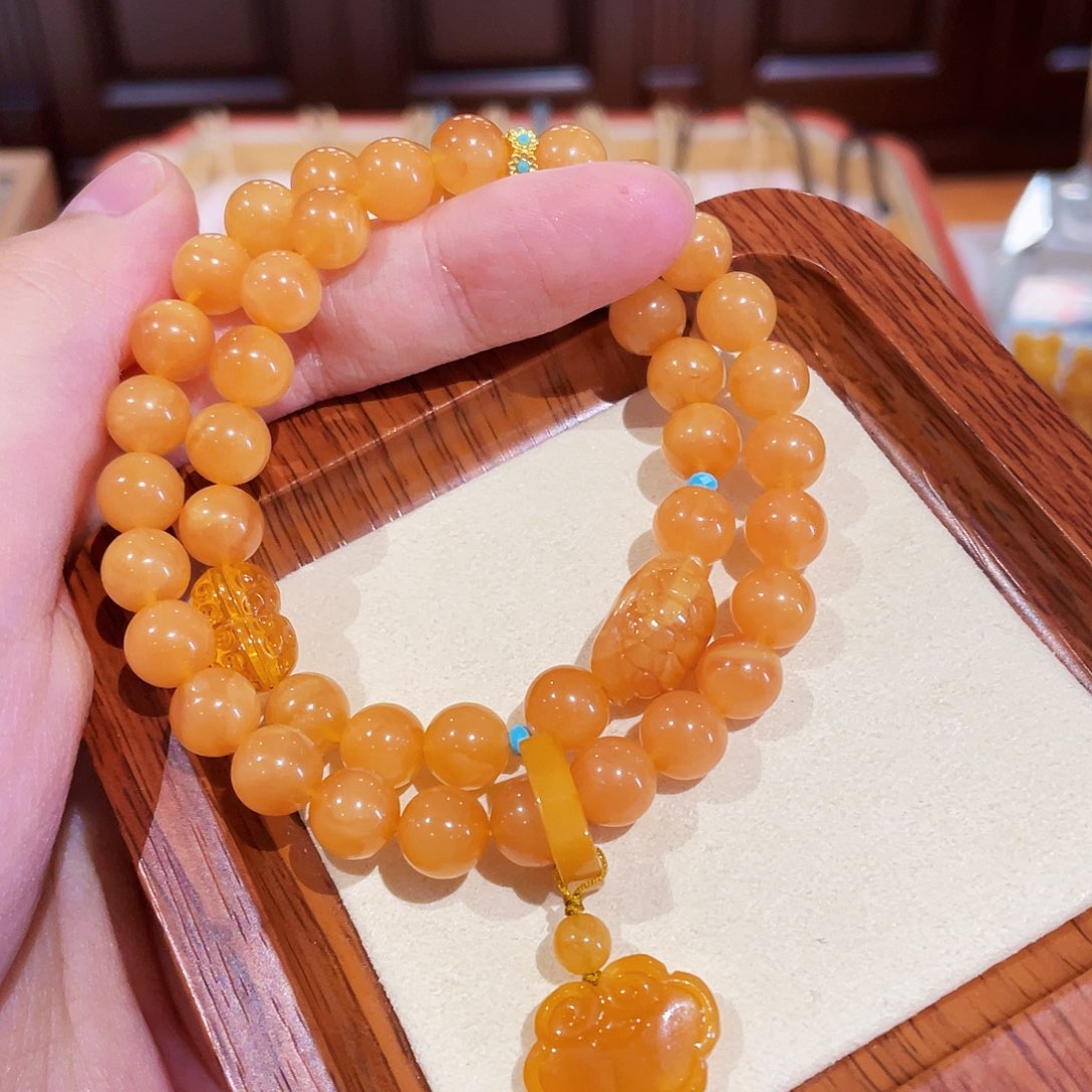 蜜蜡手链未镶嵌手串