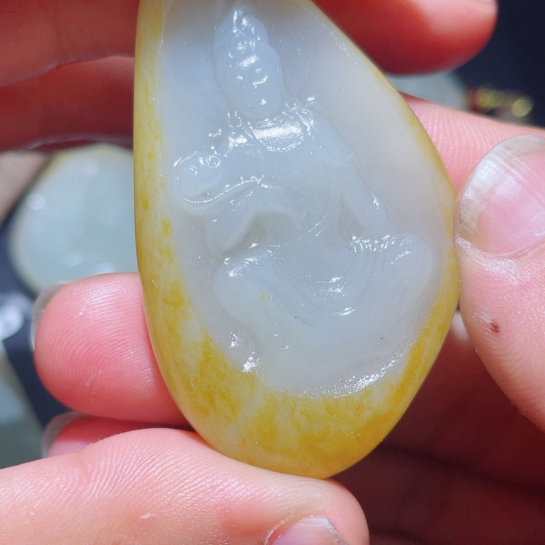 和田玉挂件未镶嵌D2 