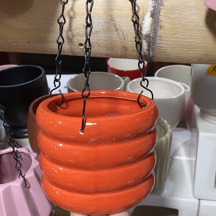 摆件陶陶盆有孔 瑕疵针孔漏釉介意勿拍外口 10外高9