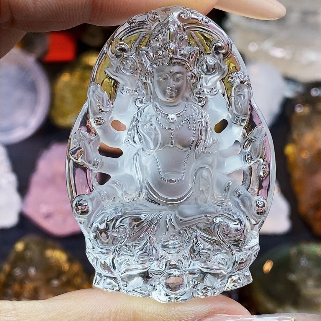 水晶颈饰未镶嵌澳****店吊坠