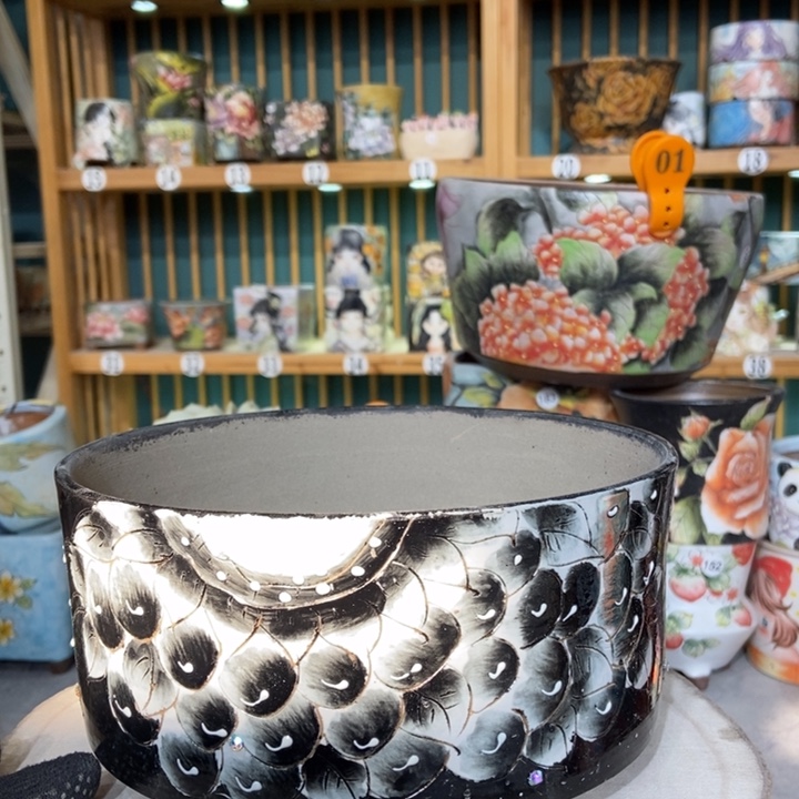 红陶景德镇艺术手绘作品