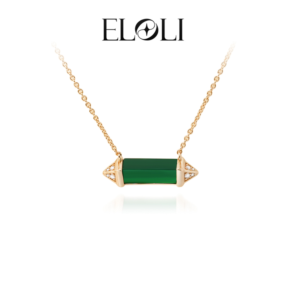Eloli925银轻奢简约百搭时尚气质精致项链