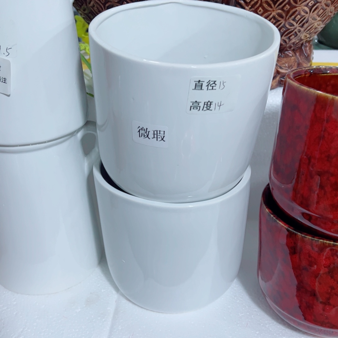 有孔，陶瓷花盆满10米包邮发货