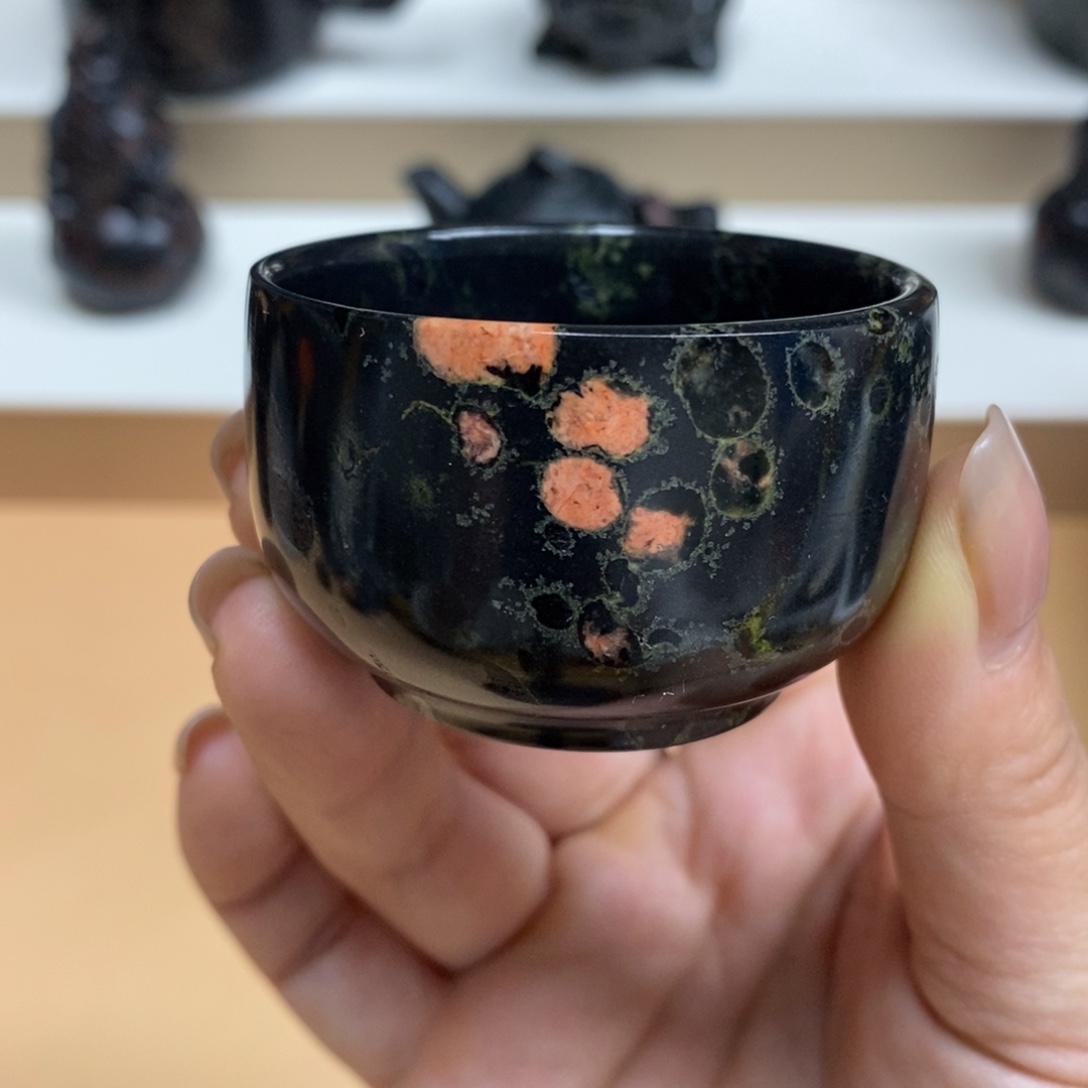 玉福茶具瓷安山玉