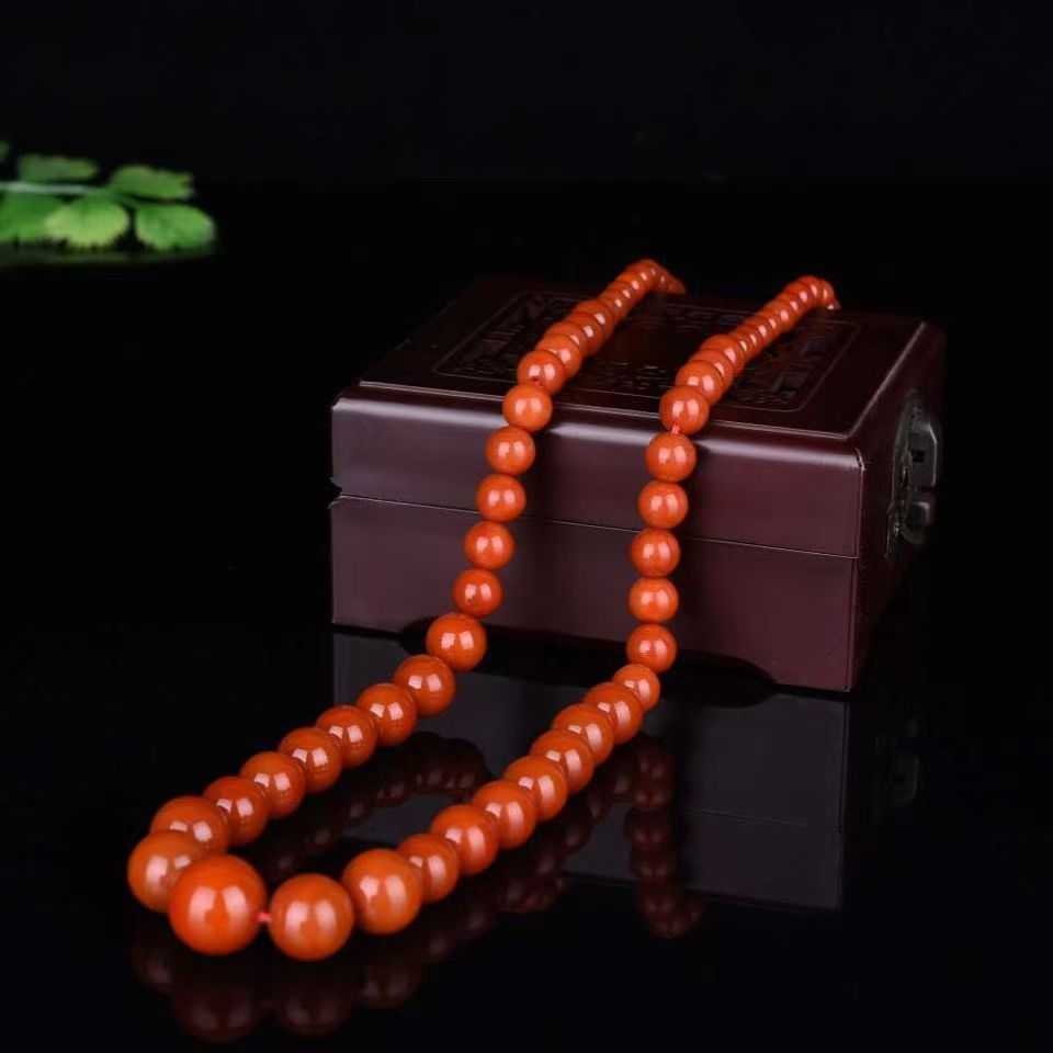 红玛瑙玉髓妈妈链