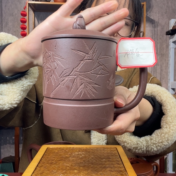 茶杯紫砂原矿紫砂杯