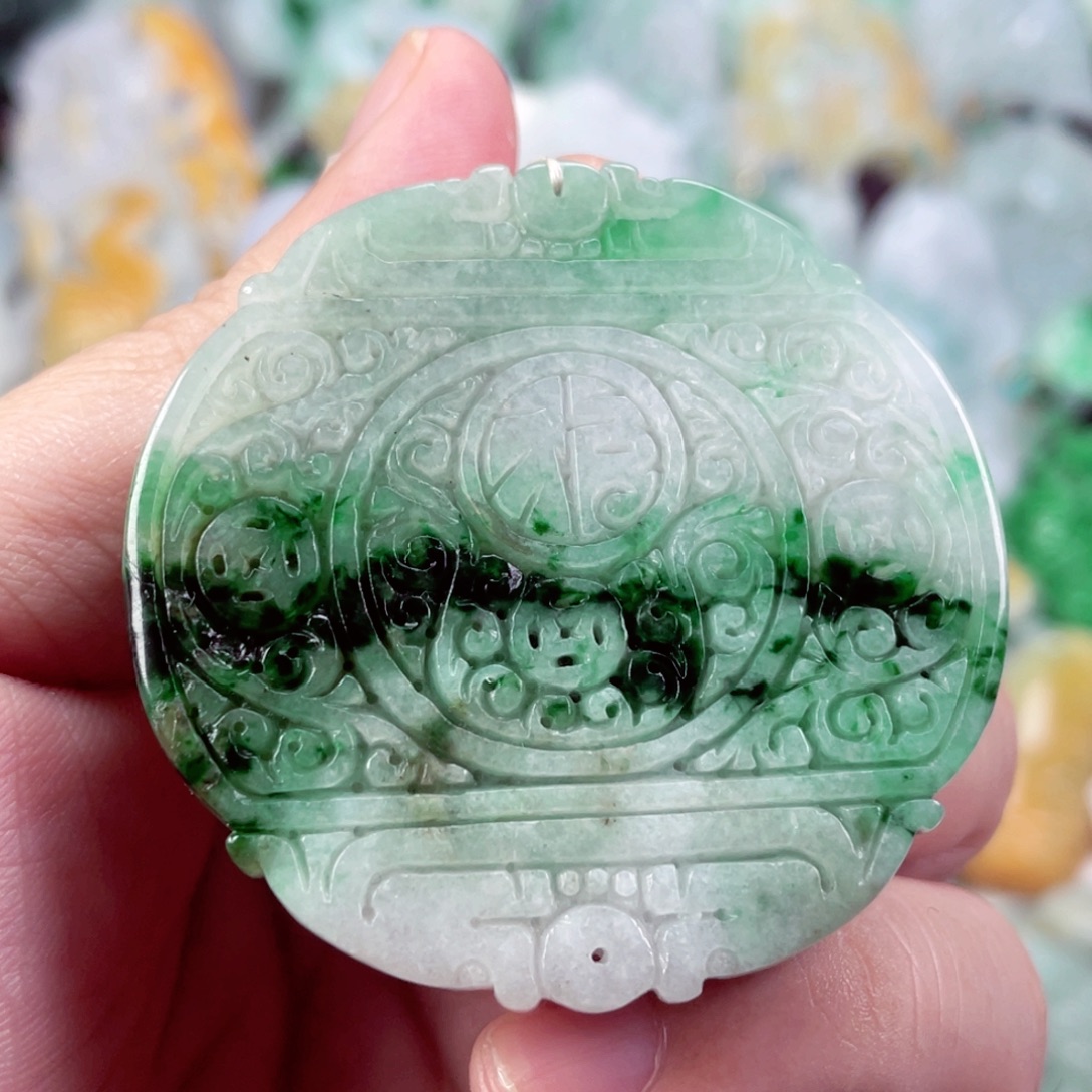 翡翠未镶嵌吊坠(不含链)