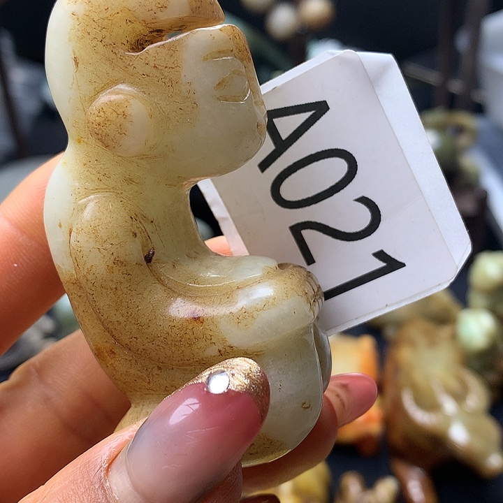 和田玉未镶嵌车挂