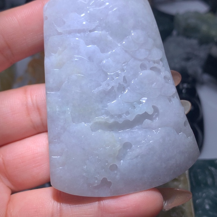翡翠未镶嵌颈饰保真天然A货翡翠