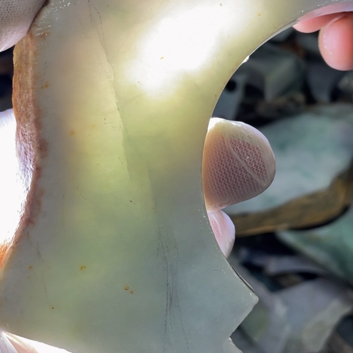 翡翠吊坠(不含链)未镶嵌天然翡翠边角料子