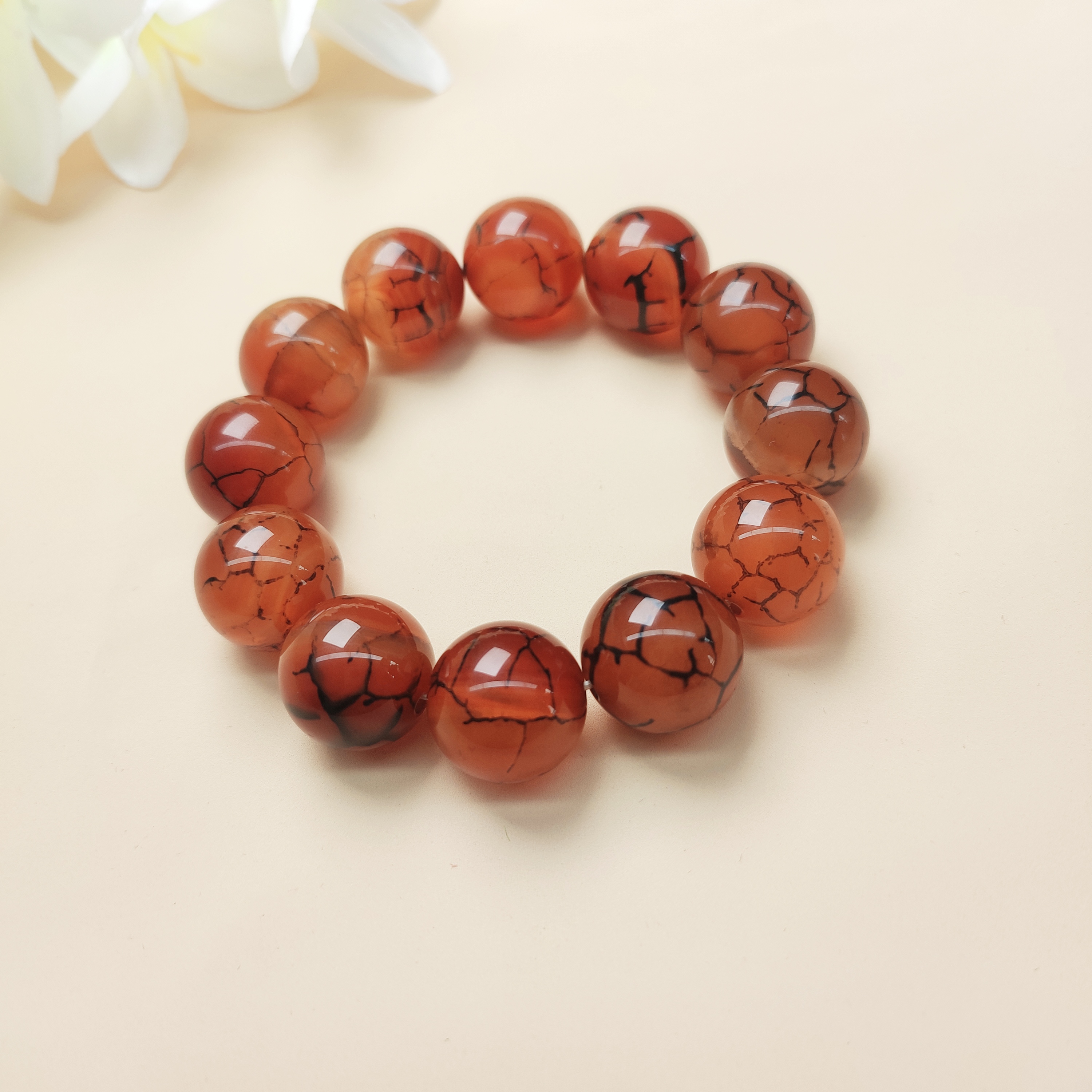 黑金龙纹手串卡20MM多样性发一件BM26