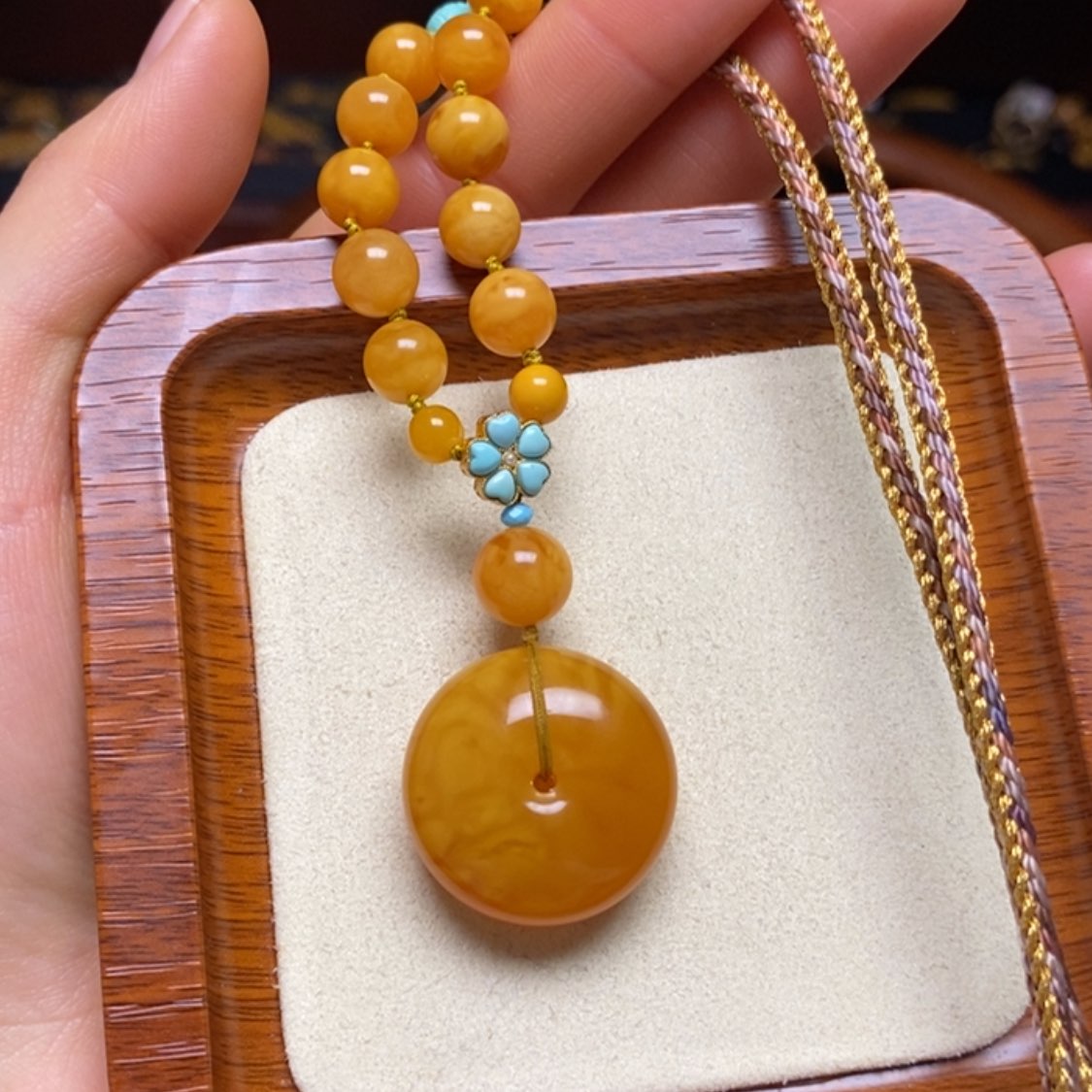 【闪购商品】蜜蜡颈饰未镶嵌项链