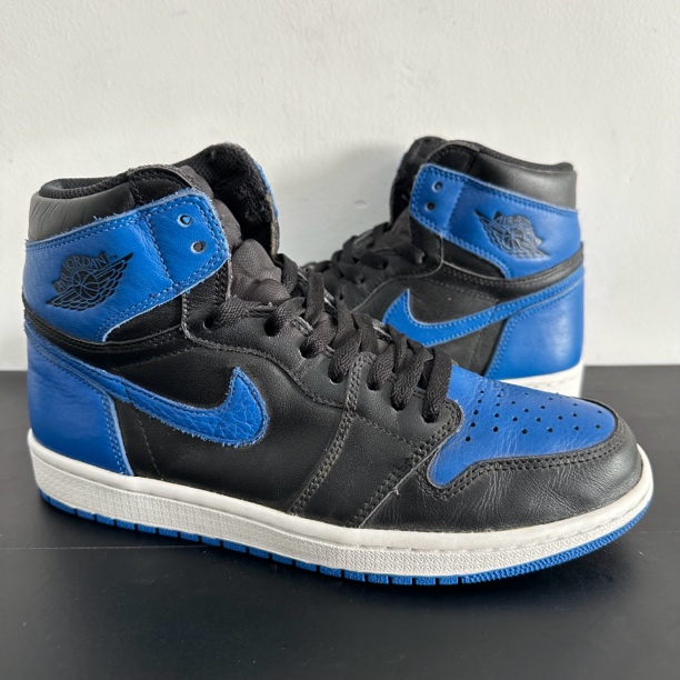 41码 九九新 无原盒 aj1 乔1 黑蓝 皇家蓝 篮球鞋 男鞋